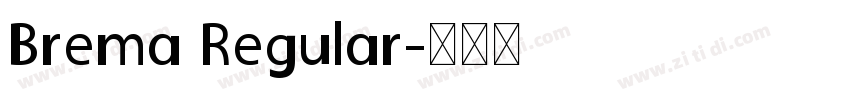 Brema Regular字体转换